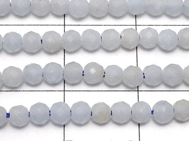 [Video] High Quality!  1strand $4.79! Angelite AA Faceted Round 3mm  1strand beads (aprx.15inch/37cm)