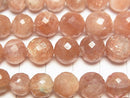 [Video] Sunstone AA ++ Faceted Round 6 - 10 mm size gradation 1 strand beads (aprx.7 inch / 18 cm)