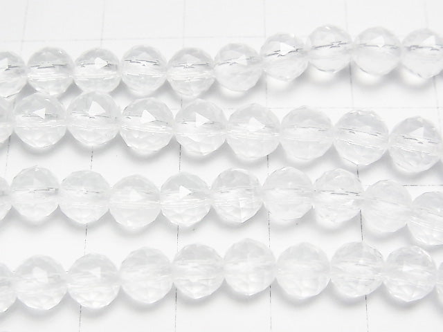 High Quality!  Milky Quartz AAA Triangle Faceted Round 6mm  half or 1strand beads (aprx.15inch/37cm)