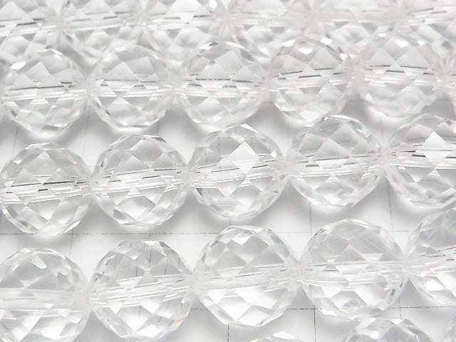[Video] High Quality! Crystal AAA 64 Faceted Round 12 mm "Special cut" half or 1 strand beads (aprx. 15 inch / 37 cm)