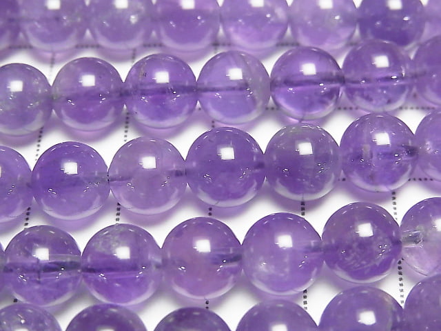 [Video] Amethyst AA Round 8mm 1strand beads (approx. 15 inches/36 cm)