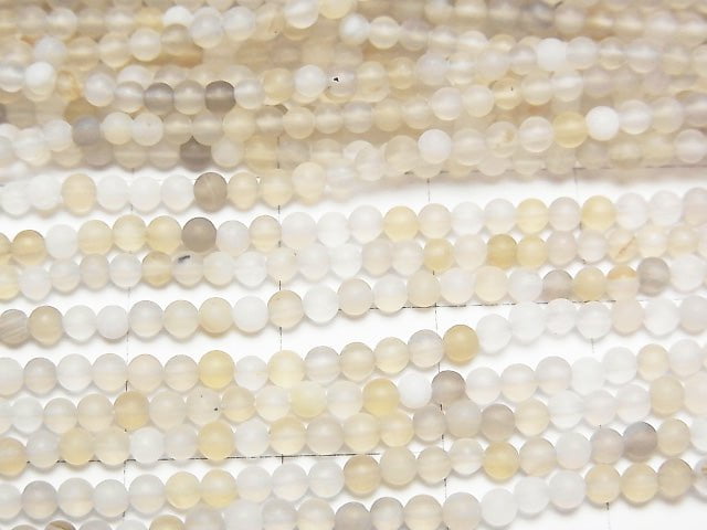 1strand $3.79! Frost Botswana Agate Round 2mm 1strand beads (aprx.15inch / 38cm)