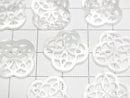 1pc $4.79! High Quality White Shell Watermark Flower 18x18x1mm 1pc