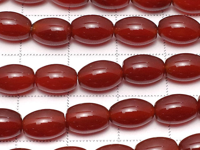 Red Agate AAA Rice 9 x 6 x 6 mm 1strand beads (aprx.15 inch / 36 cm)