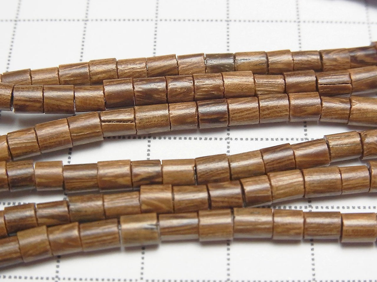 1strand $2.79! Wood Beads Tube 4.5x4.5x3mm 1strand beads (aprx.15inch/38cm)