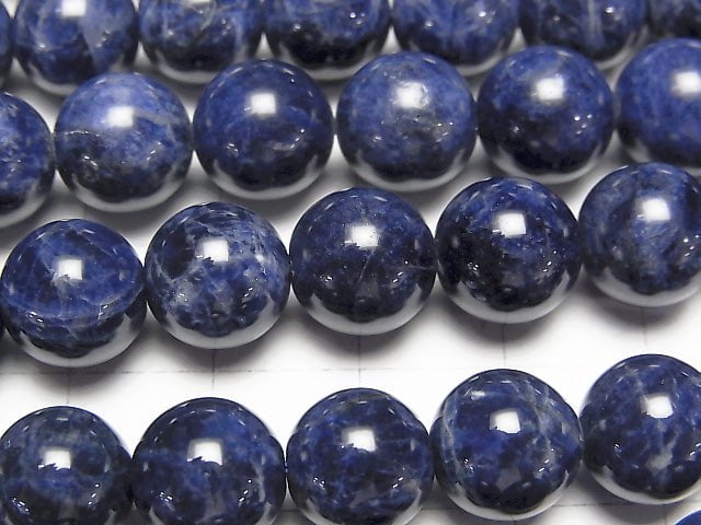 [Video]Sodalite AAA- Round 10mm half or 1strand beads (aprx.15inch/38cm)