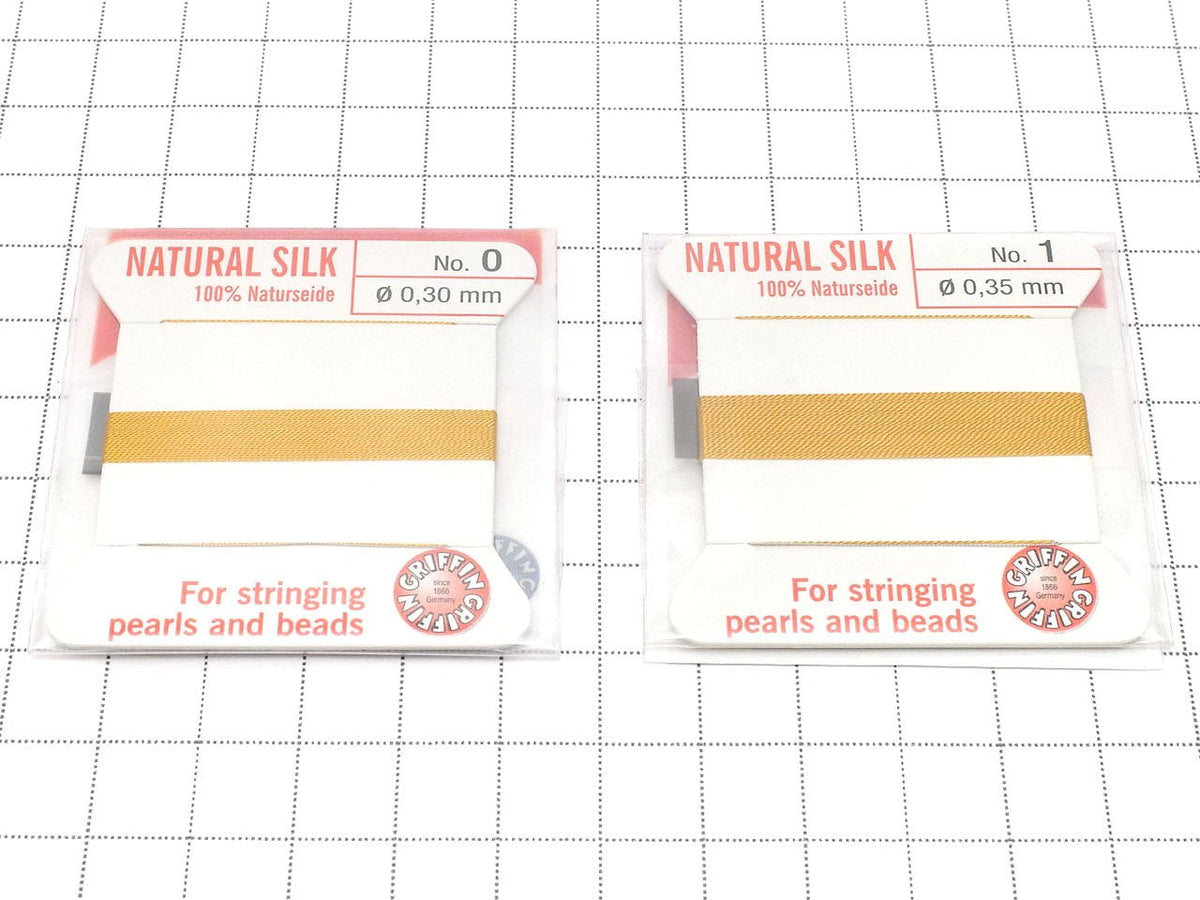 Griffin Cord (Silk Bead Cord Thread) [0.30mm-0.70mm] Amber 1pc