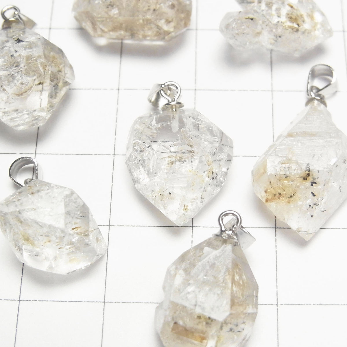 Pakistan Oil in Quartz Pendant Silver925 1pc