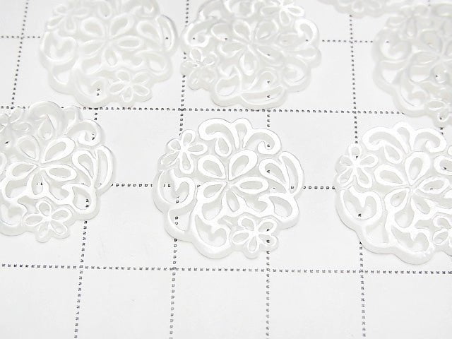 High Quality White Shell Watermark Coin 18x18x1.5 1pc