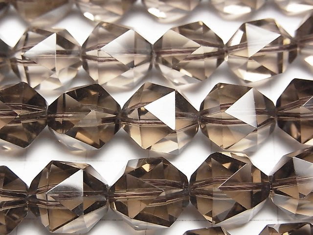 High Quality Smoky Quartz AAA 20Faceted Round 12mm 1/4 or 1strand beads (aprx.15inch/36cm)