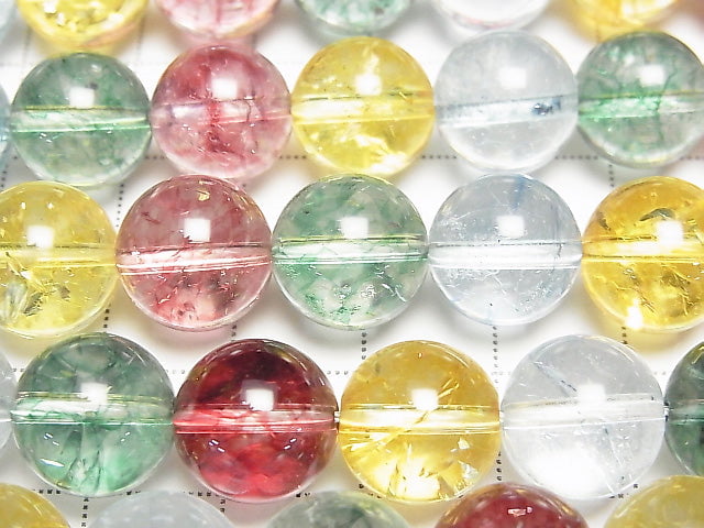 [Video] 1strand $9.79! Multi Color Crystal Round 12mm 1strand beads (aprx.15inch / 36cm)