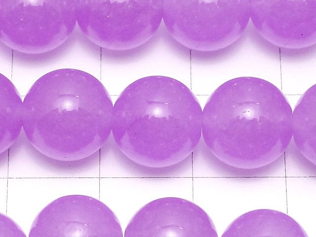 Purple Color Jade Round 10mm 1strand beads (aprx.14inch / 35cm)