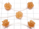 [Video] Orange Aventurine Rose 12mm 1strand beads (aprx.14inch/34cm)