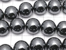 Hematite  Round 14mm half or 1strand beads (aprx.15inch/38cm)