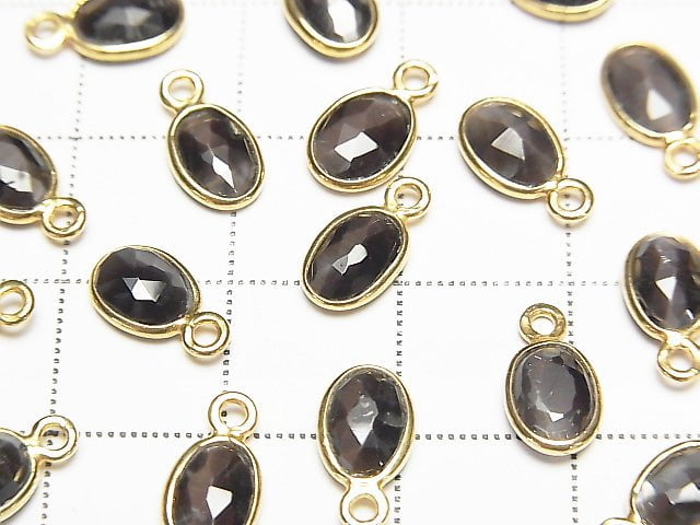 [Video] High Quality Sillimanite ,Cat's Eye AAA Bezel Setting Rose Cut 8x6mm [One Side ] 18KGP 5pcs $19.99!