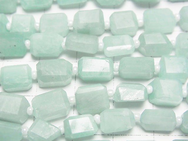 [Video] Amazonite AA+ Faceted Nugget 1strand beads (aprx.12inch / 30cm)