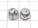 Metal Parts Design Round Beads 10mm Silver Color 10pcs $2.79!