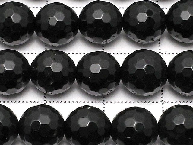 [Video] Onyx  128Faceted Round 8mm 1strand beads (aprx.15inch/37cm)