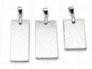 [Video]Meteorite Pendant Rectangle Both Side Finish [M size] 1pc