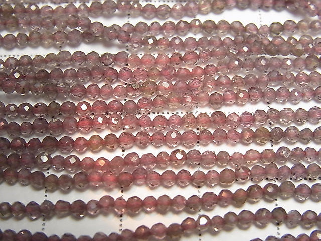 [Video]High Quality! color change Garnet AAA Faceted Round 2mm half or 1strand beads (aprx.12inch/30cm)