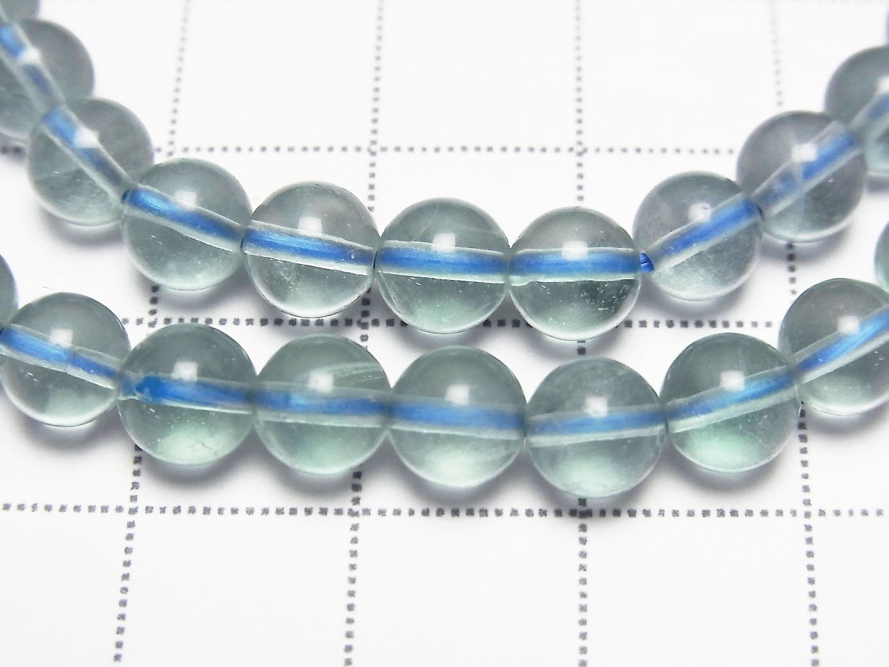 Green Fluorite AAA- Round 6mm Bracelet
