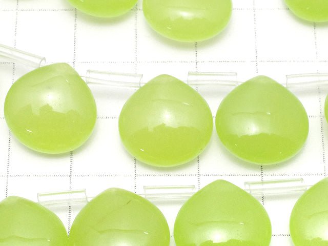 Yellow Green-Jade Chestnut 15x15x7mm 1strand beads (aprx.15inch/38cm)