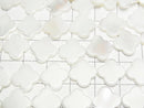 [Video] Mother of Pearl MOP Flower Motif 12x12x2.5mm White 1strand beads (aprx.15inch / 37cm)