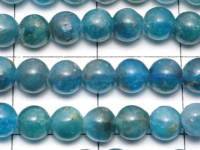 [Video]Blue Apatite AA Round 4mm 1strand beads (aprx.15inch/37cm)