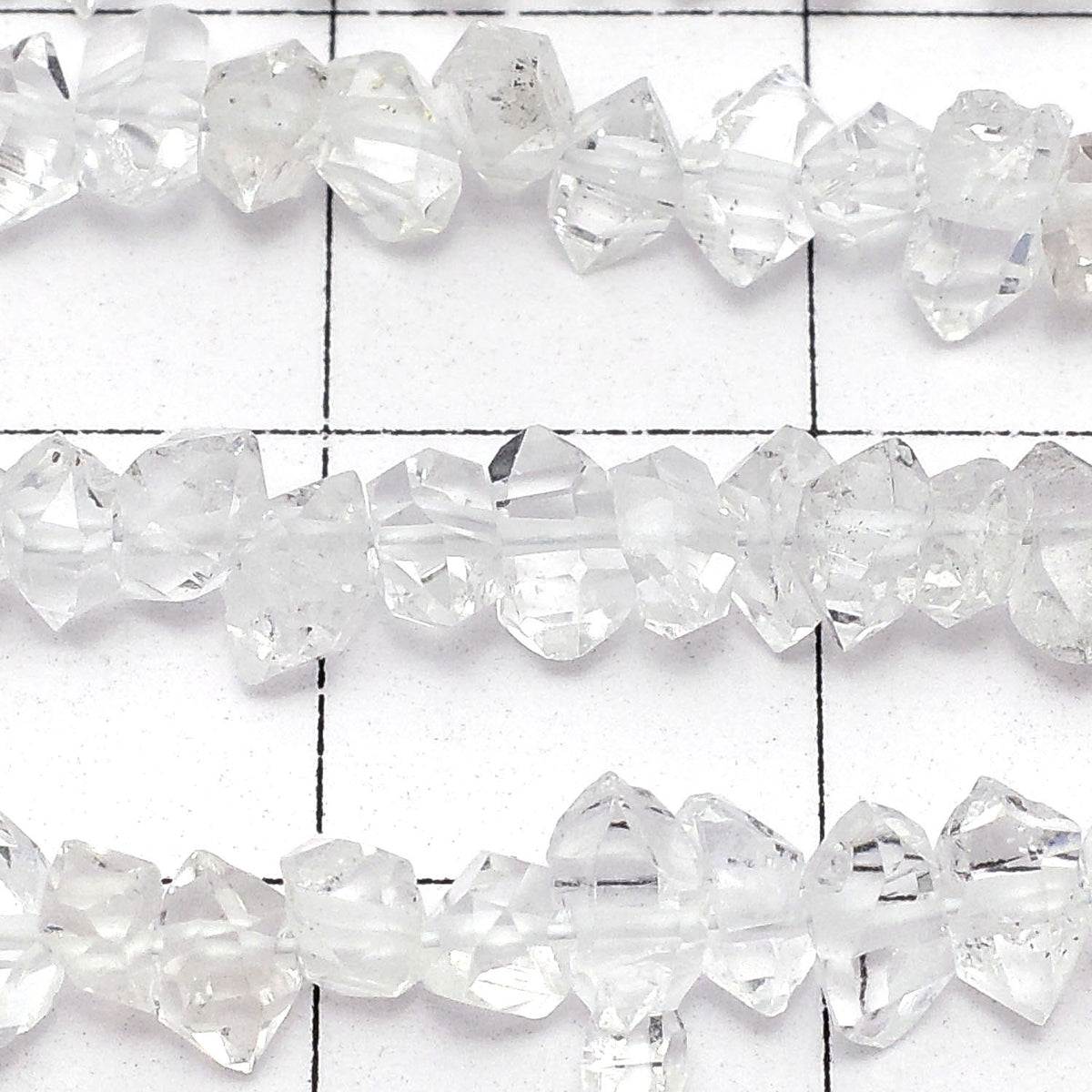 NYHerkimer Diamond AAA Rough Rock [S size] half or 1strand beads (aprx.15inch/37cm)