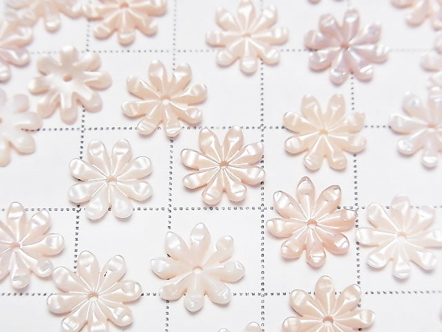 [Video] High-Quality Pink Shell AAA Daisy [6mm][8mm][10mm] Center Hole 3pcs