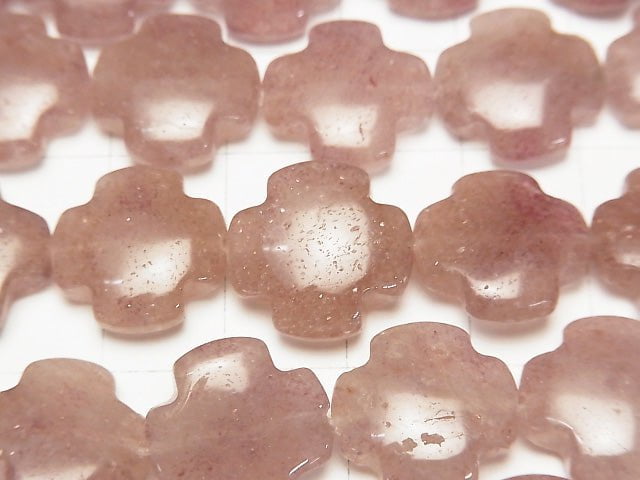 African Red Aventurine Cross 15x15x5mmhalf or 1strand beads (aprx.15inch/37cm)