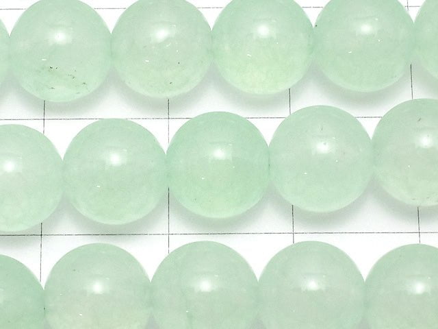 Pastel Green Color Jade (Clear Type) Round 8mm 1strand beads (aprx.15inch / 38cm)