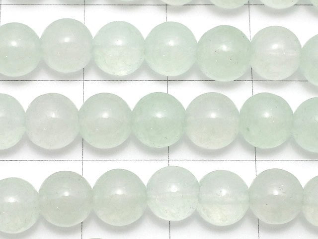 Pastel Green Color Jade (Clear Type) Round 6mm 1strand beads (aprx.15inch / 37cm)