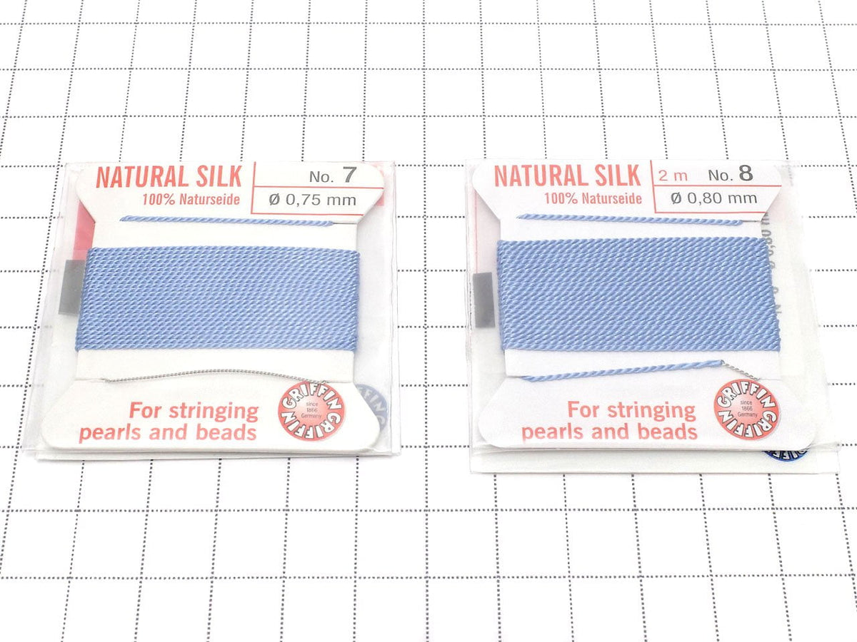 Griffin Cord (Silk Bead Cord Thread) [0.75mm-1.05mm] Blue 1pc