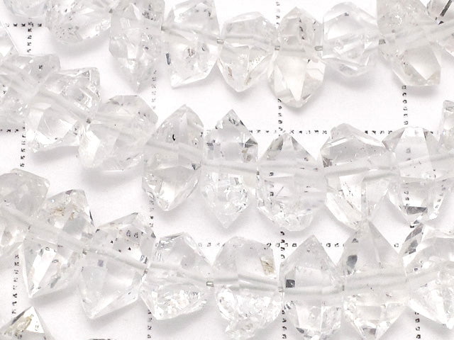 [Video] NY Herkimer Diamond AAA Rough Rock [XXL size] 1strand beads (aprx.6inch / 15cm)
