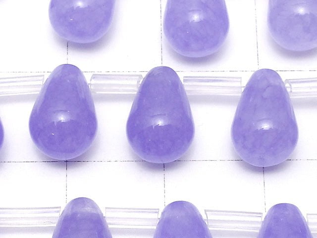 Blue Lavender Jade Drop 10x7x7mm 1strand beads (aprx.15inch / 38cm)