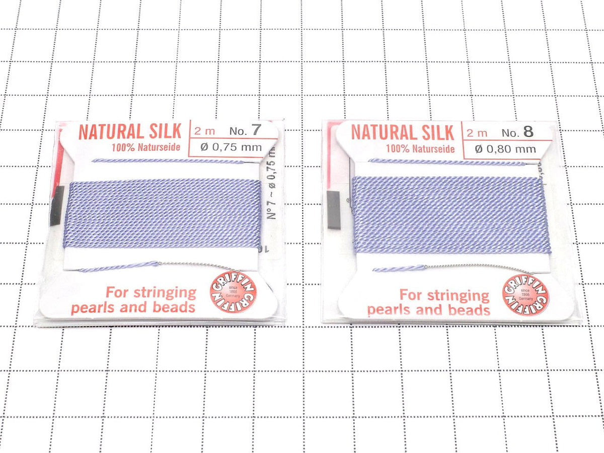 Griffin Cord (Silk Bead Cord Thread) [0.75mm-1.05mm] Lilac 1pc