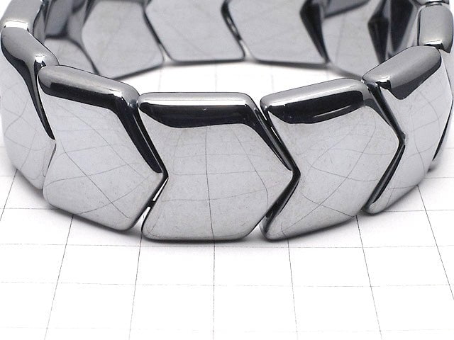 [Video]Terahertz 2-hole V-shape 22x21x7mm 1strand (bangle bracelet)