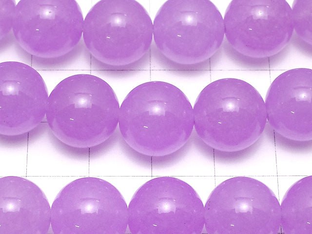 Purple color Jade Round 12mm 1strand beads (aprx.15inch / 37cm)