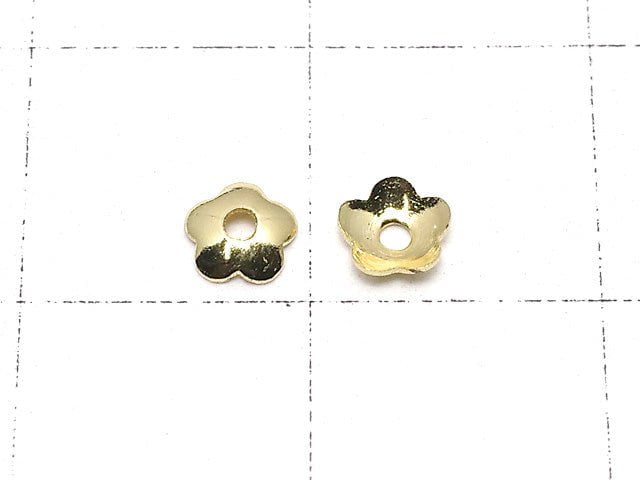 Metal Parts bead cap 4 x 4 x 1.3 mm gold color 10 pcs
