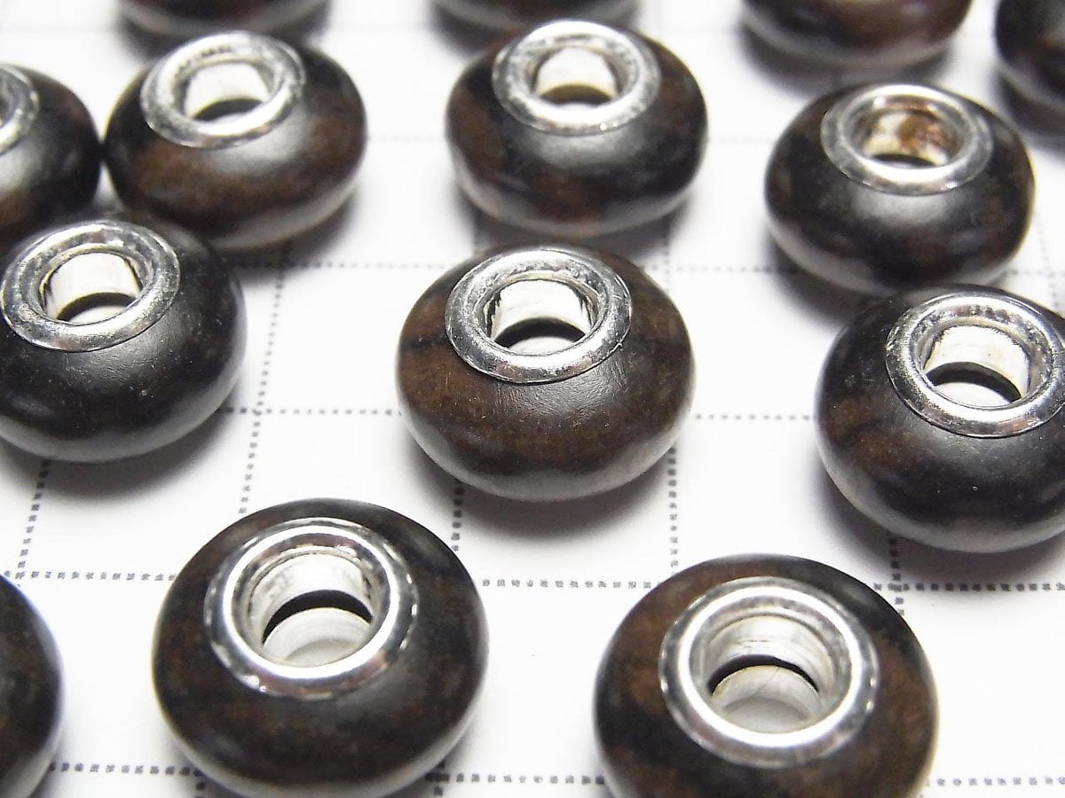 Ebenholz Rondelle 14mm [5mm Loch] 5 Stück