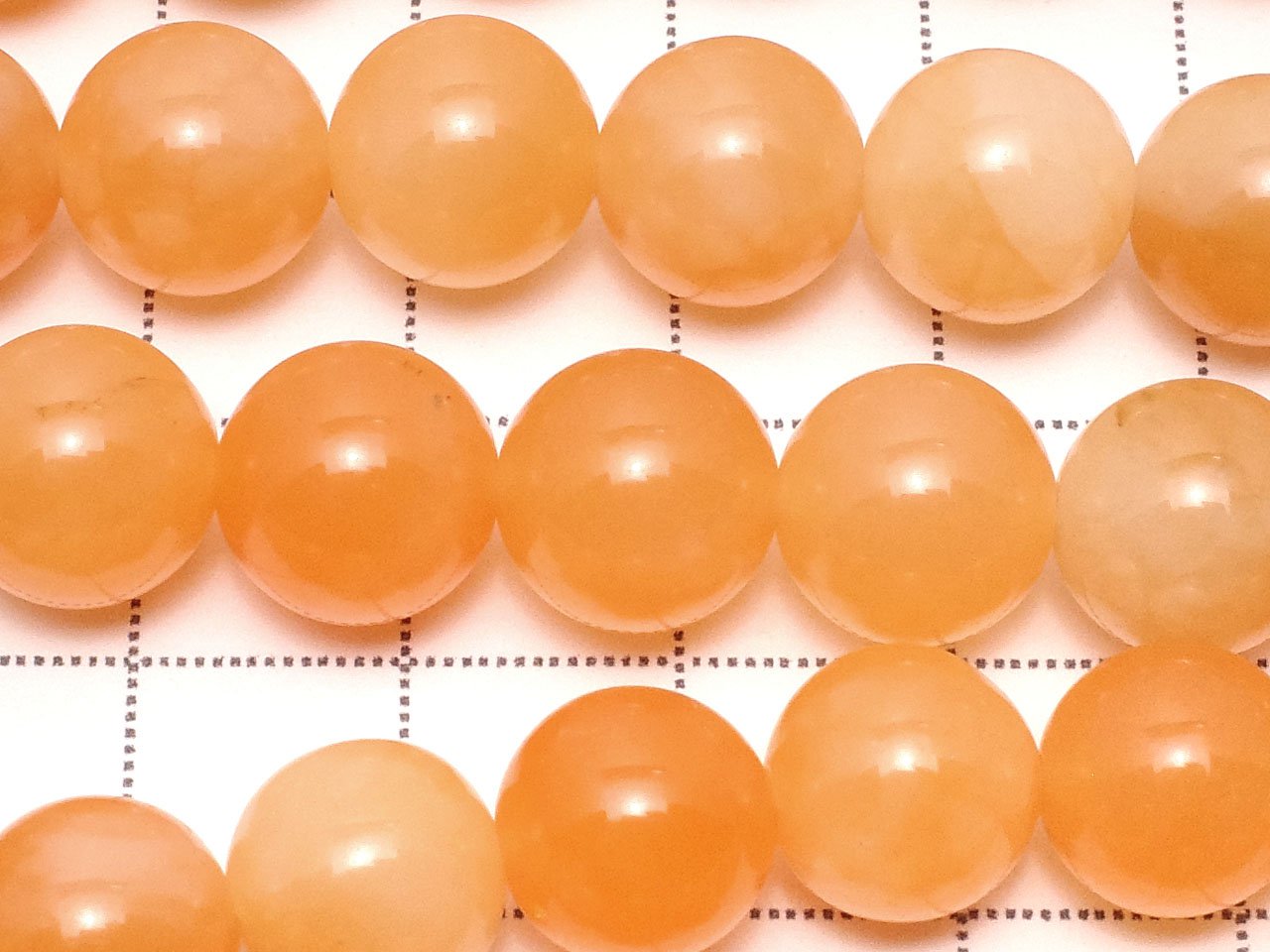 Orange Jade Round 10mm 1strand beads (aprx.15inch / 37cm)