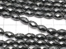 Magnetic!  Hematite  Faceted Rice 8x5x5mm 1strand beads (aprx.15inch/36cm)
