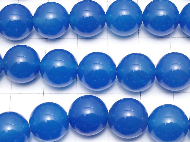 Blue Agate AAA Round 12mm half or 1strand beads (aprx.15inch/36cm)