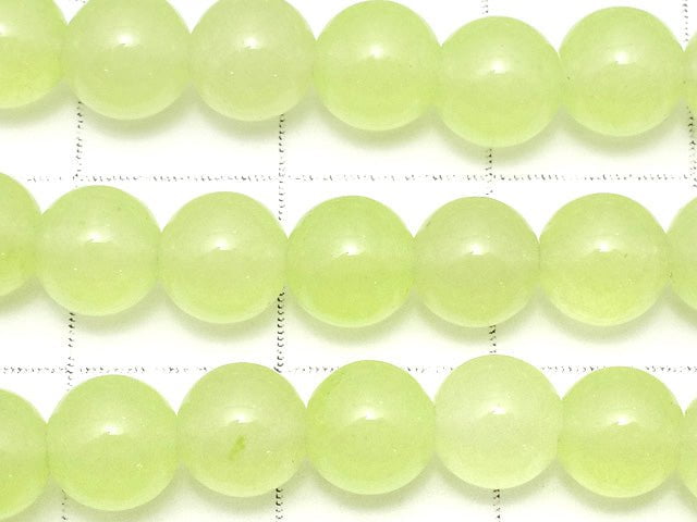 Yellow Green Jade Round 6mm 1strand beads (aprx.15inch/36cm)