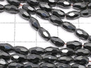 Magnetic! Hematite  Faceted Rice 6x4mm x4mm  1strand beads (aprx.15inch/38cm)