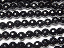 [Video] Onyx  128Faceted Round 6mm 1strand beads (aprx.15inch/37cm)