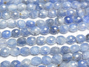 [Video]High Quality! Kyanite AA+ Faceted Rice 5x4x4mm half or 1strand beads (aprx.15inch/36cm)