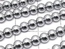 Hematite Round 4mm Silver coating 1strand beads (aprx.15inch / 38cm)