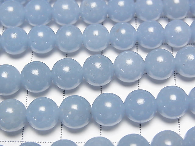 [Video]Angelite AAA Round 8mm 1strand (aprx.15inch/36cm)